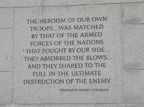 WWII Memorial Trip - Memorial